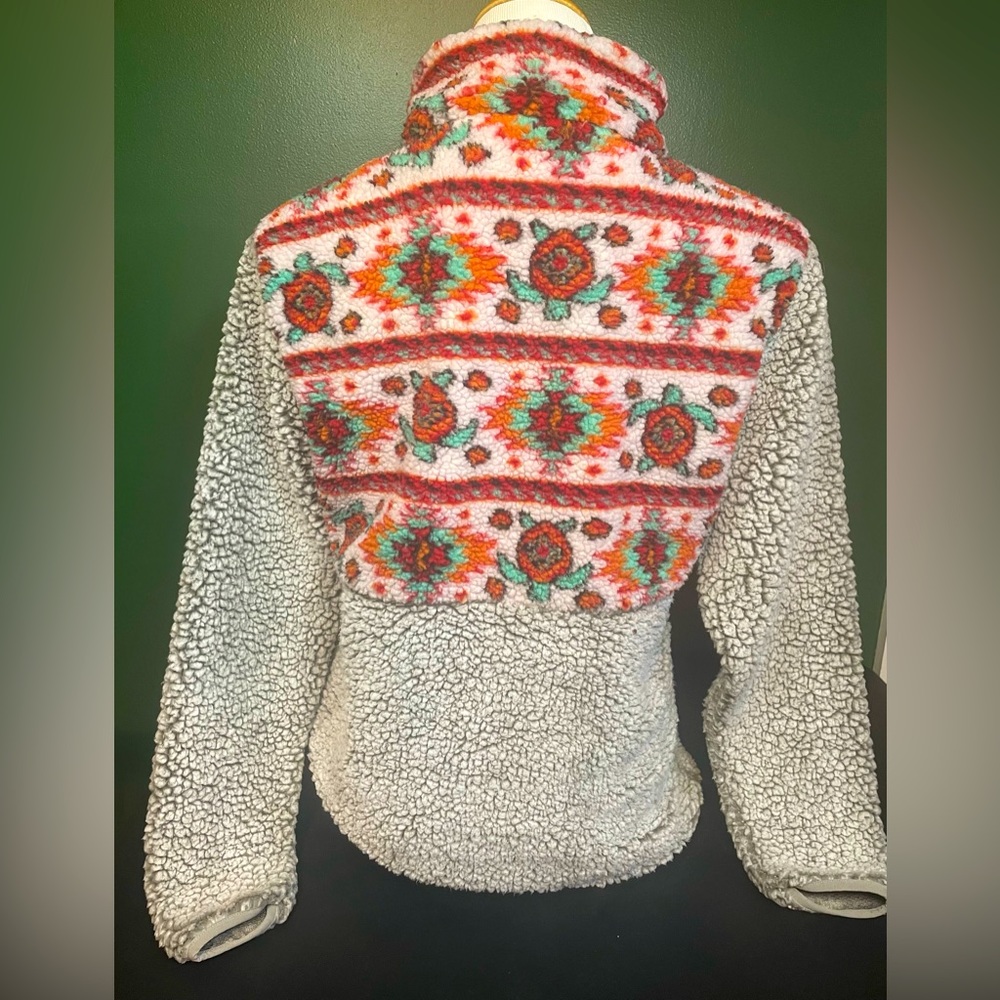 Simply Southern Aztec Sherpa Half Zip Size Small - Picture 2 of 4